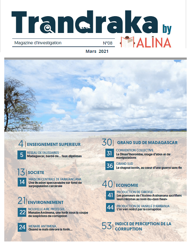 Les docs de Ragidro : le numéro 8 de Trandraka by Malina (magazine d&rsquo;info et lutte contre la corruption a&nbsp;M/car)