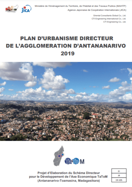 Les docs de Ragidro : PLAN D’URBANISME DIRECTEUR DE L’AGGLOMERATION D’ANTANANARIVO 2019&nbsp;(extraits)